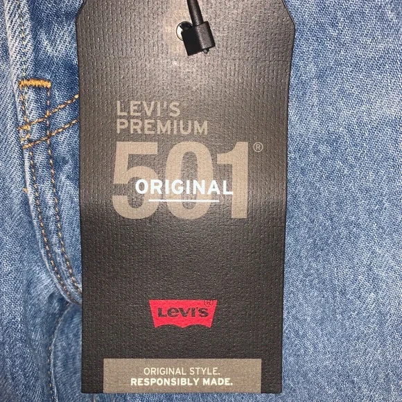 Womens Size 26x30 Levi’s 501 Original Premium High Rise Straight NWT - Picture 3 of 5